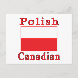 Cartão Postal Polônia Flag Polonês