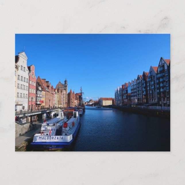 Cartão Postal Polônia,Gdansk (Frente)