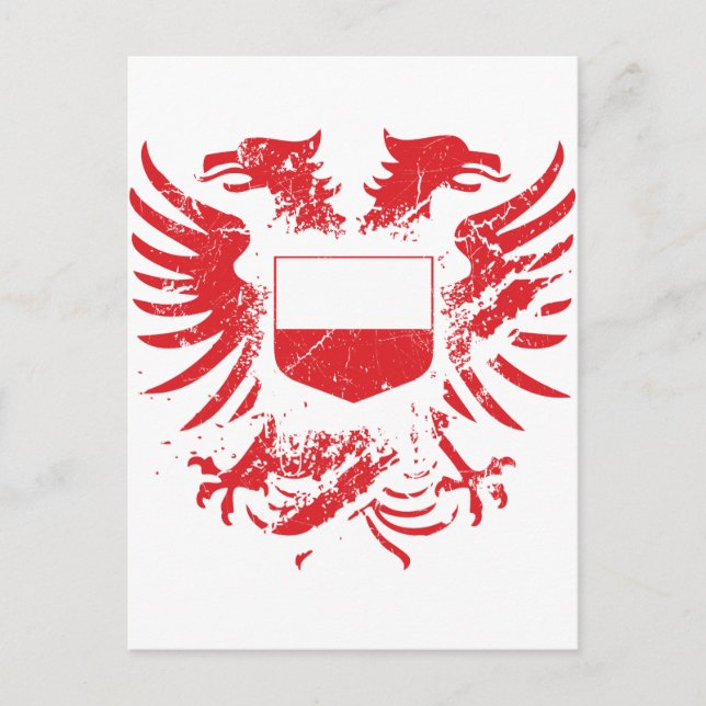 Cartão Postal Polônia Grungido (Frente)