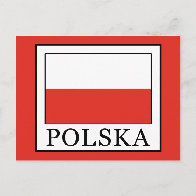Cartão Postal Polska (Frente)