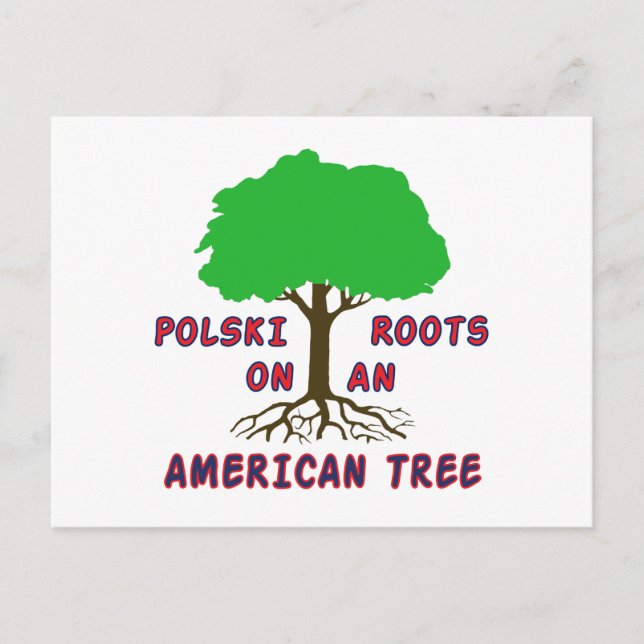 Cartão Postal Polski American Roots (Frente)