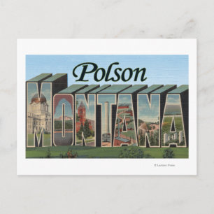 Cartão Postal Polson, Montana