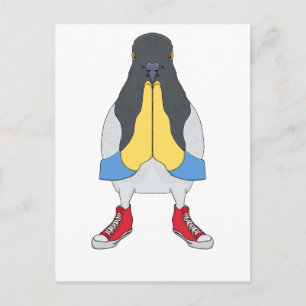 Cartão Postal Pombo com Sapatos