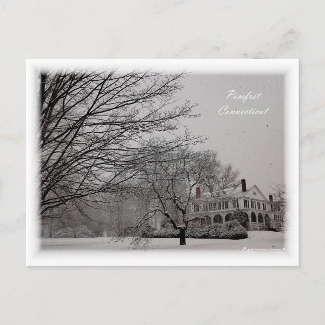 Cartão Postal Pomfret, Cartão-postal de Connecticut (Frente)