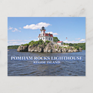Cartão Postal Pomham Rocks Lighthouse, Rhode Island Postcard