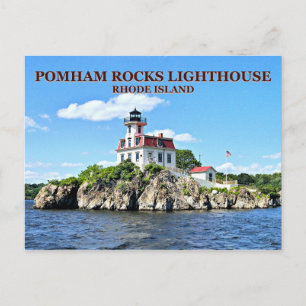 Cartão Postal Pomham Rocks Lighthouse, Rhode Island Postcard
