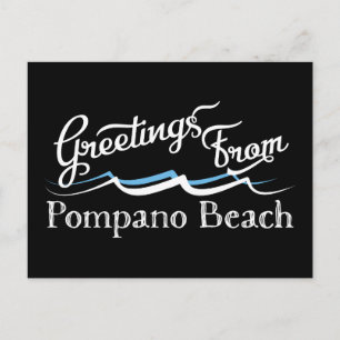 Cartão Postal Pompano Beach Water Waves
