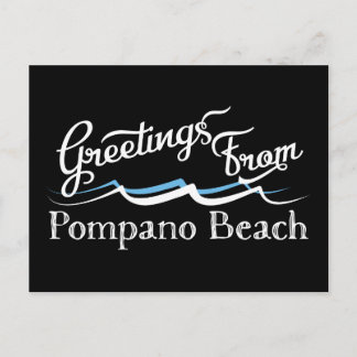 Cartão Postal Pompano Beach Water Waves