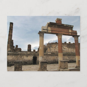 Cartão Postal Pompeia - Colunas restantes da Arcade