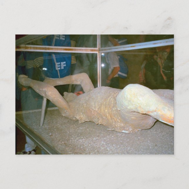 Cartão Postal Pompeia, um dos moradores apanhados nas cinzas (Frente)