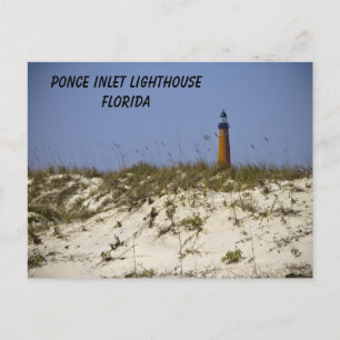 Cartão Postal Ponce Inlet Lighthouse Florida Beach Personalize