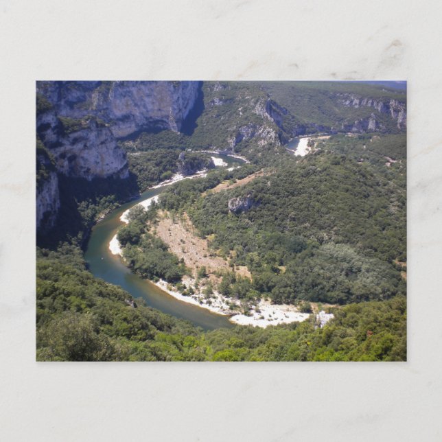 Cartão Postal Pond Dark Ardéche França (Frente)