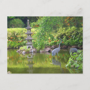 Cartão Postal Pond do Jardim Tea Japonês de São Francisco #5 C