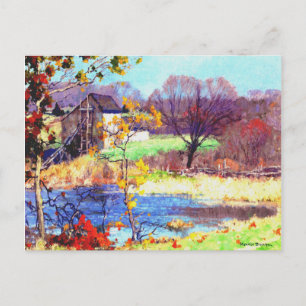 Cartão Postal Pond em Old Lyme, Conneticut