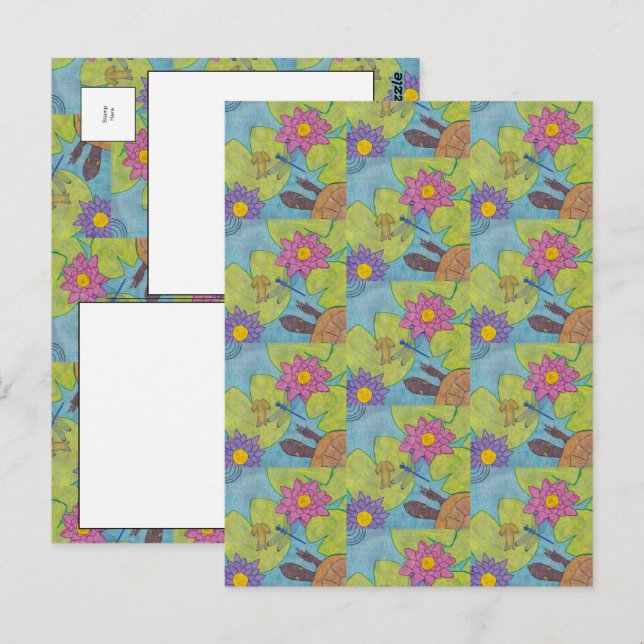 Cartão Postal Pond Scene - Cartão-postal (Frente/Verso)