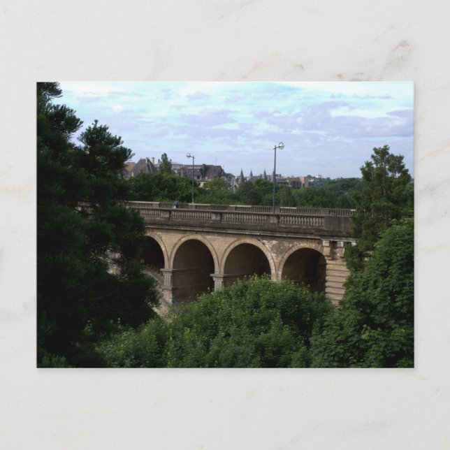 Cartão Postal Pont Adolphe, Luxemburgo (Frente)