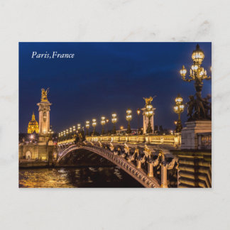 Cartão postal Pont Alexander III Paris