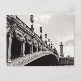 Cartão postal Pont Alexandre III Black and White P