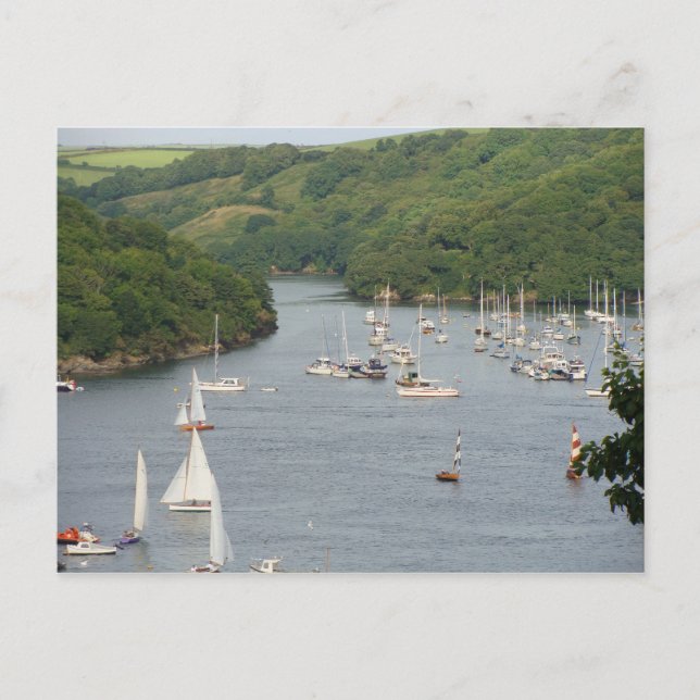 Cartão Postal Pont Creek Polruan (Frente)