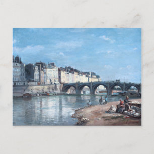 Cartão Postal Pont de la Tournelle em Paris por Stanislas Lépine
