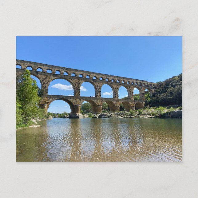 Cartão Postal Pont du Gard, França (Frente)
