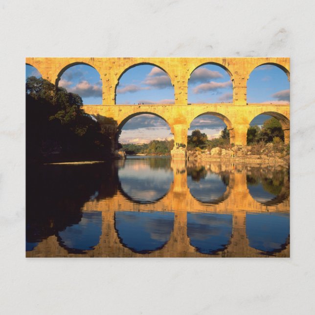 Cartão Postal Pont du Gard, Gardon River, Gard, Languedoc, (Frente)
