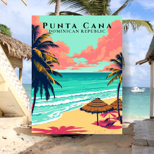 Cartão Postal Ponta Cana República Dominicana Praia Viagem