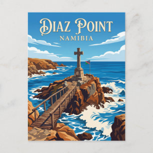 Cartão Postal Ponta Diaz Namíbia