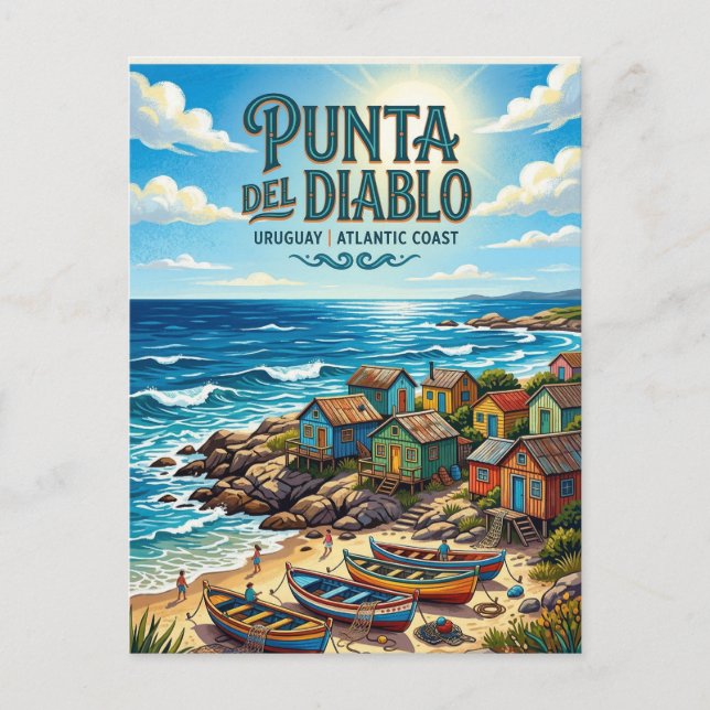 Cartão Postal Ponta do Diabo (Frente)
