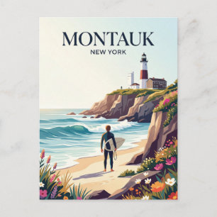 Cartão Postal Ponta Montauk Nova York