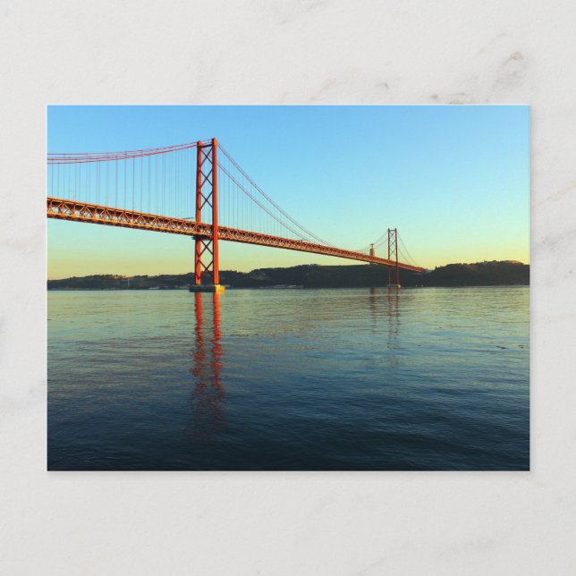 Cartão Postal Ponte 25 de abril, LIsboa, Portugal (Frente)
