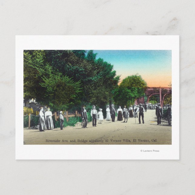 Cartão Postal Ponte adjacente a El Verano Villa (Frente)