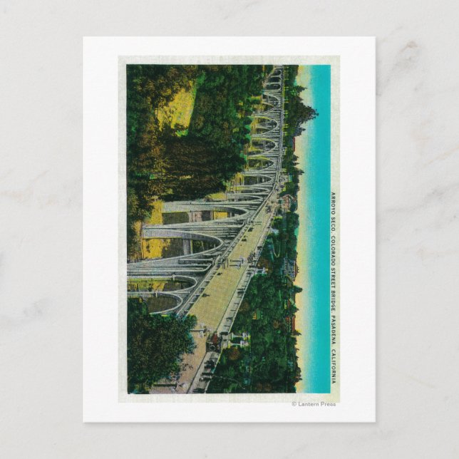 Cartão Postal Ponte Arroyo Seco, na rua Colorado (Frente)