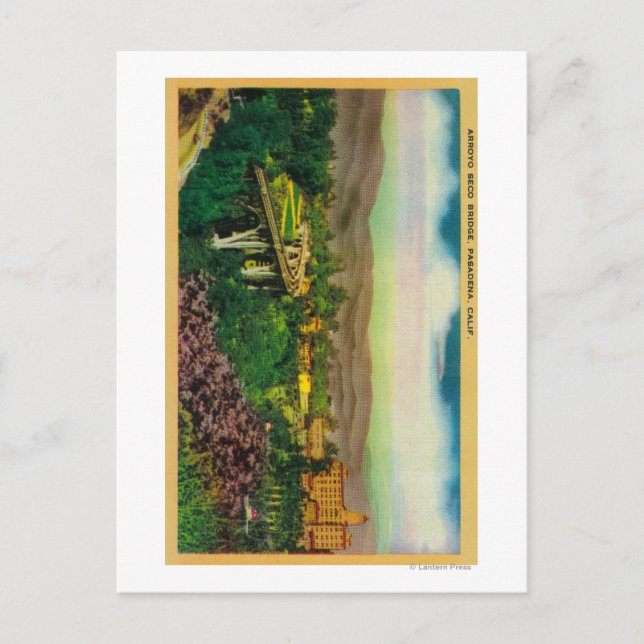 Cartão Postal Ponte Arroyo SecoPasadena, CA (Frente)