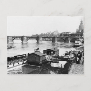 Cartão Postal Ponte Augustus, Dresden, c.1910