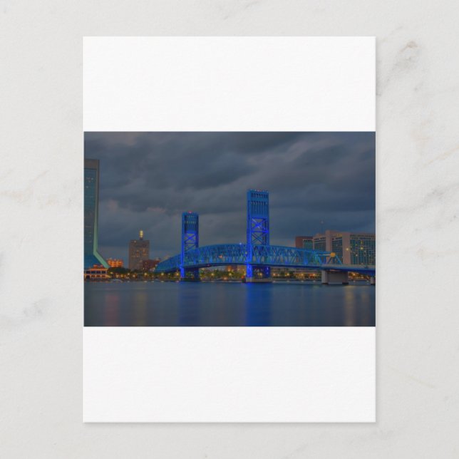 Cartão Postal ponte azul jax HDR (Frente)