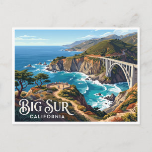Cartão Postal Ponte Bixby Creek Big Sur Califórnia