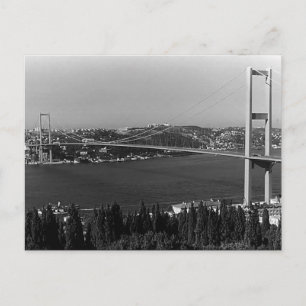Cartão Postal Ponte Bósforo Istambul Turquia Vintage