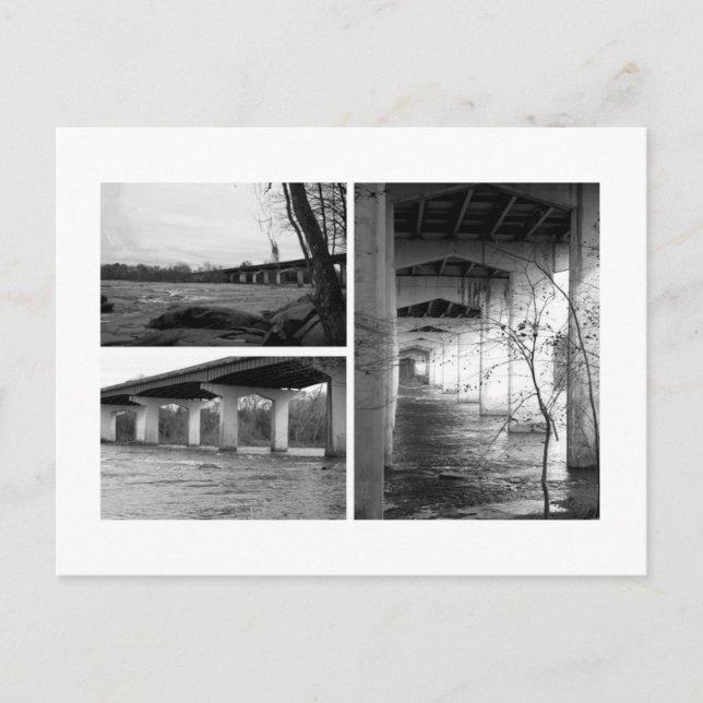 Cartão Postal Ponte branca e negra (Frente)