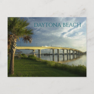 Cartão Postal Ponte Broadway, Rio Halifax, Daytona Beach, FL