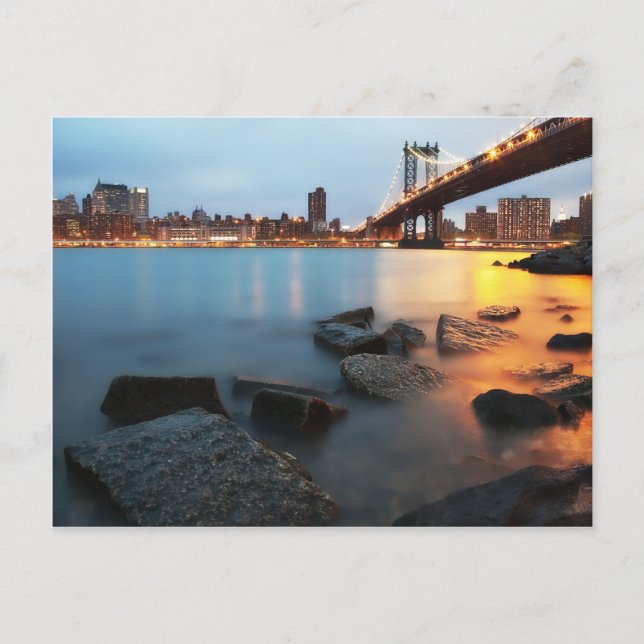 Cartão Postal Ponte Brooklyn Nova Iorque (Frente)