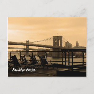 Cartão Postal Ponte Brooklyn (personalize!)
