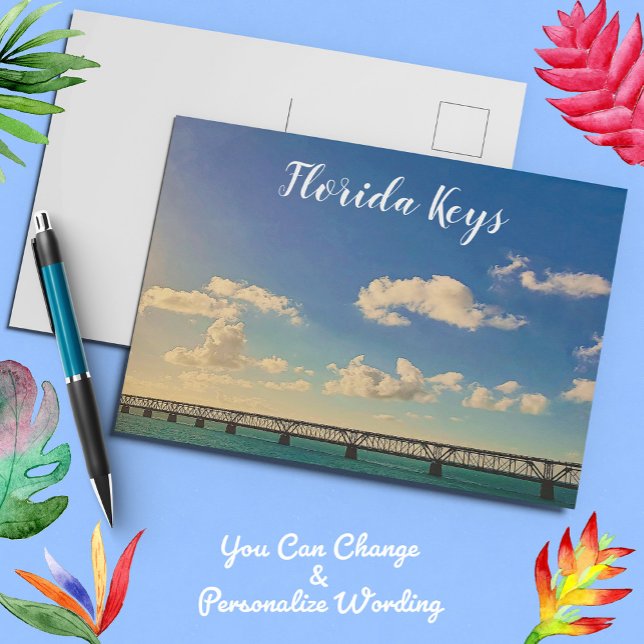 Cartão Postal Ponte Caminho-de-Ferro Bahia Honda Florida Keys (Criador carregado)