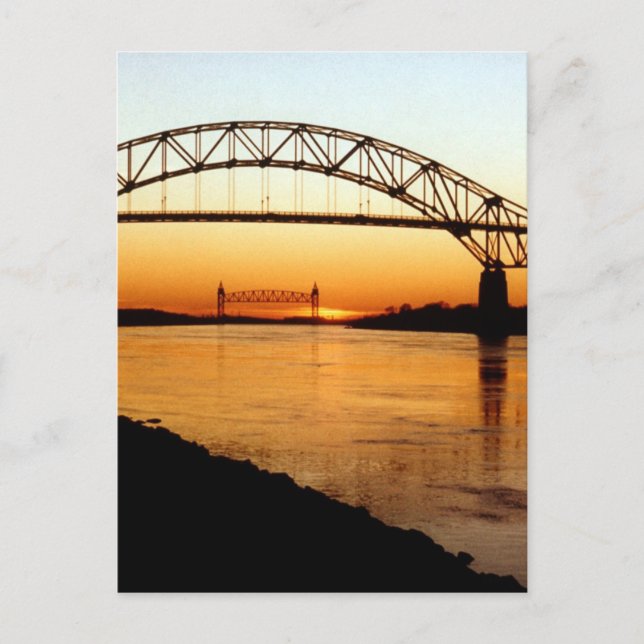 Cartão Postal Ponte Cape Cod Bourne (Frente)