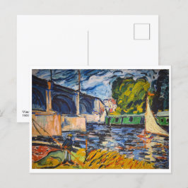 Cartão Postal Ponte Chatou | Maurice de Vlaminck |