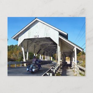 Cartão Postal Ponte coberta de Miller, Lyndon, Vermont