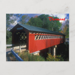 Cartão Postal Ponte coberta Vermont
