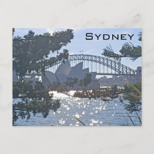 Cartão Postal Ponte da Baía de Sydney e Ópera de Sydney