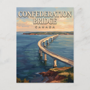 Cartão Postal Ponte da Confederação Borden-Carleton Canadá