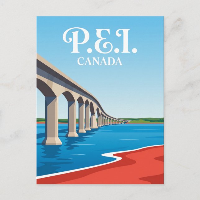 Cartão Postal Ponte da Confederação Canadá (Frente)
